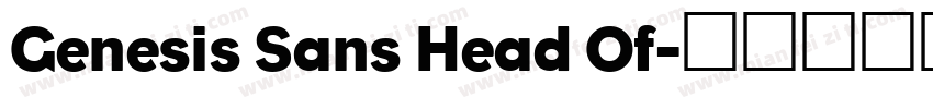 Genesis Sans Head Of字体转换